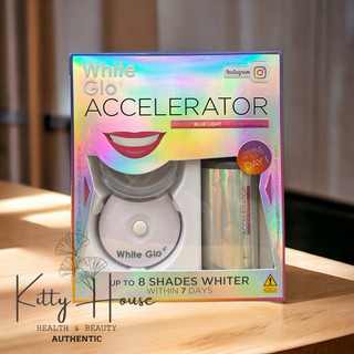 BỘ LÀM TRẮNG RĂNG WHITE GLO WHITE ACCELERATOR BLUE LIGHT TEETH WHITENING SYSTEM_ CHUẨN BILL