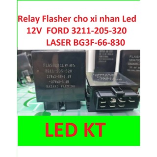 Relay flasher xi nhan led ford 12v 3211-205-320 có 7 chân cho led xi nhan đèn led