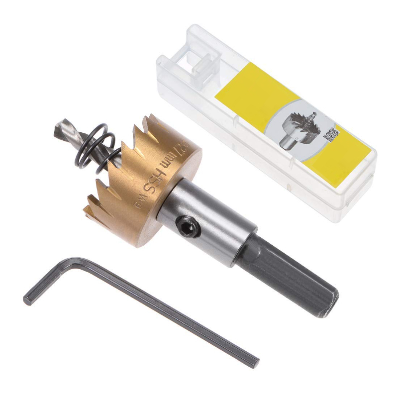 Bộ 5 Mũi KhoanCó Mũi Định Tâm, Mũi Khoét Kim Loại Thép HSS 6542 Kích Thước 16-30mm