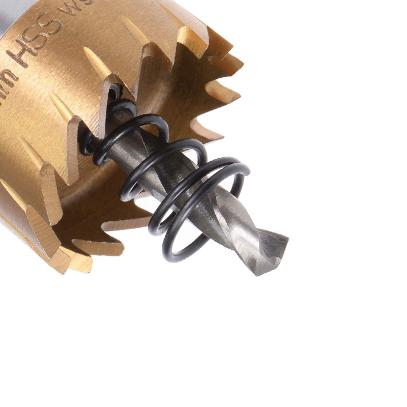 Bộ 5 Mũi KhoanCó Mũi Định Tâm, Mũi Khoét Kim Loại Thép HSS 6542 Kích Thước 16-30mm