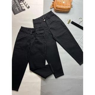 QUẦN JEANS LỠ (NGẮN) BOYFRIEND NỮ MÀU ĐEN