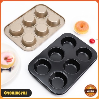 Khuôn cupcake chống dính nướng bánh 6 chén CHẤT LƯỢNG CAO - HÀNG MỚI VỀ