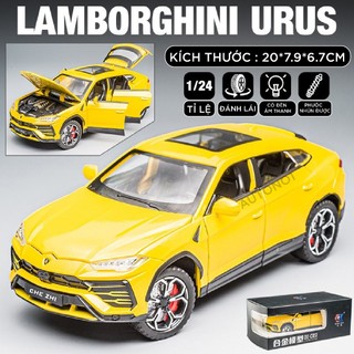 Mô hình xe lamborghini urus đánh lái được full open tỉ lệ 1:24 chezhi ot406 ot518