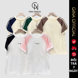 Áo Phông Nữ Baby Tee Cổ Tròn Tay Ngắn Dáng Ôm Avocado, Áo Thun Nữ Vải Cotton Cao Cấp Phối Viền Trắng Unisex cao cấp