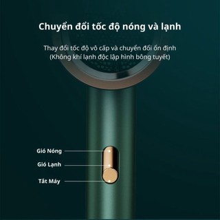 Máy sấy tóc công suất lớn - máy sấy tóc mini 2 chiều nóng lạnh