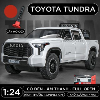 Mô hình xe bán tải Toyota Tundra TRD 4x4 LC300 1:24 Henteng model OT157