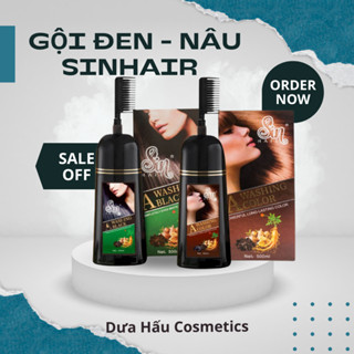 [CHÍNH HÃNG] Dầu Gội Phủ Bạc Sin Hair Nhật Bản | Phủ Bạc Màu Đen - Nâu Không Hóa Chất, 100% Thảo Dược Thiên Nhiên |