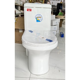 Bồn cầu một khối (nhỏ gọn, men phủ nano chống bám bẩn)