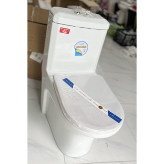 Bồn cầu một khối (nhỏ gọn, men phủ nano chống bám bẩn)