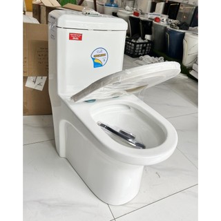 Bồn cầu một khối (nhỏ gọn, men phủ nano chống bám bẩn)