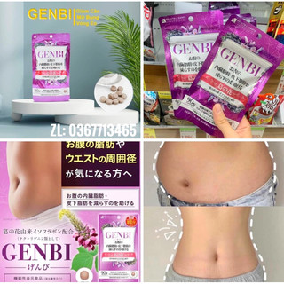 VIÊN UỐNG HỖ TRỢ GIẢM CÂN, GIẢM MỠ BỤNG GENBI (GÓI 90 VIÊN -DÙNG TRONG 30 NGÀY)