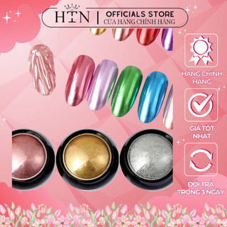 Bột tráng gương màu làm móng , bột tráng gương nail đơn sắc loại tốt siêu sáng không gợn