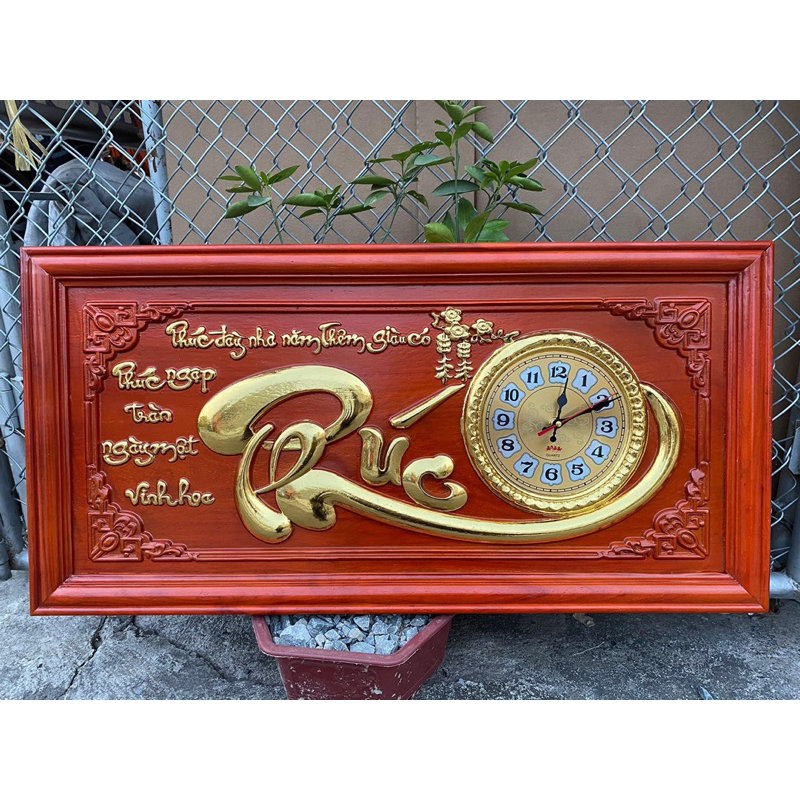 Tranh đồng hồ chữ treo tường TA