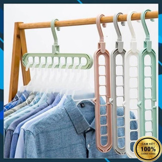 Móc treo quần áo 9 lỗ thông minh tiện ích
