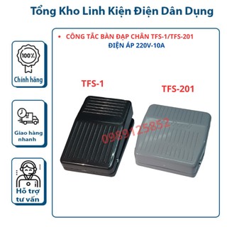 Công tắc đạp FS-01,TFS-201, bàn đạp máy may, máy công cụ, cơ khí chống trượt với vỏ nhựa