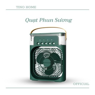 Quạt Phun Sương 600ML Để Bàn Làm Mát Nhanh Chóng Thiết Kế Chế Độ Hẹn Giờ Tích Hợp Đèn Led (TVQ Store)