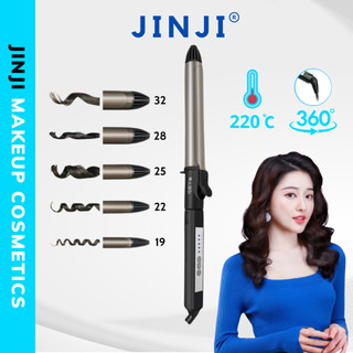 Máy uốn tóc xoăn cao cấp Hàn Quốc nóng siêu tốc Xoay trục 360 độ JINJI