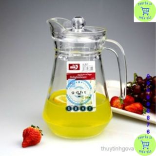 Bình ca thủy tinh rót nước 1300ml hàng chuẩn loại 1