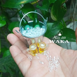 Xô Đá Ướp Bia Mini Food 01- Mô hình 1/12