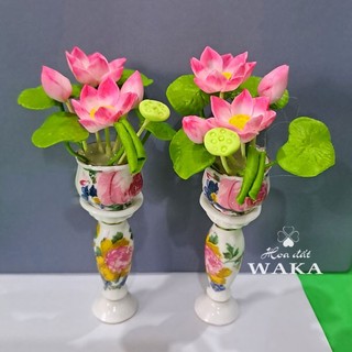 Mô hình chậu sen 02 mini tỉ lệ 1/12