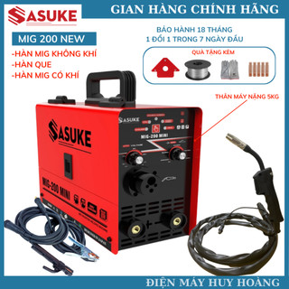 [Mẫu cải tiến] Máy hàn MIG mini 200 Sasuke - Máy hàn mig 3 chức năng tặng cuộn dây hàn MIG 1kg