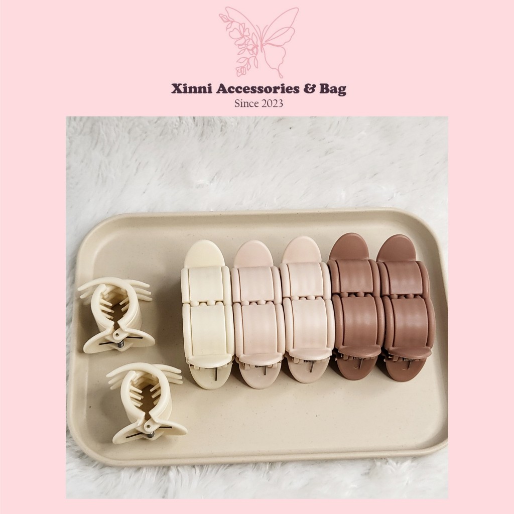 [ Set 12 kẹp ] Set 12 kẹp 6 răng - Kẹp càng cua trơn - Xinni Accessories.