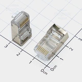 Hạt mạng rj45 8p8c cat5e vỏ nhôm//2