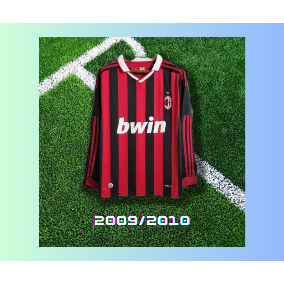 Áo Bóng Đá Retro Tay Dài CLB AC MILAN 2006-2007 Nam/Nữ Vải Polyester SIZE S-XXL