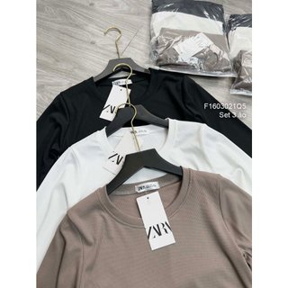 Combo 3 áo tăm tay dài ôm dáng