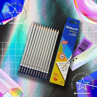 Bút chì Bạc 2B Pelikan chính hãng nhập khẩu từ Đức - Exam Standard . 1 Cây