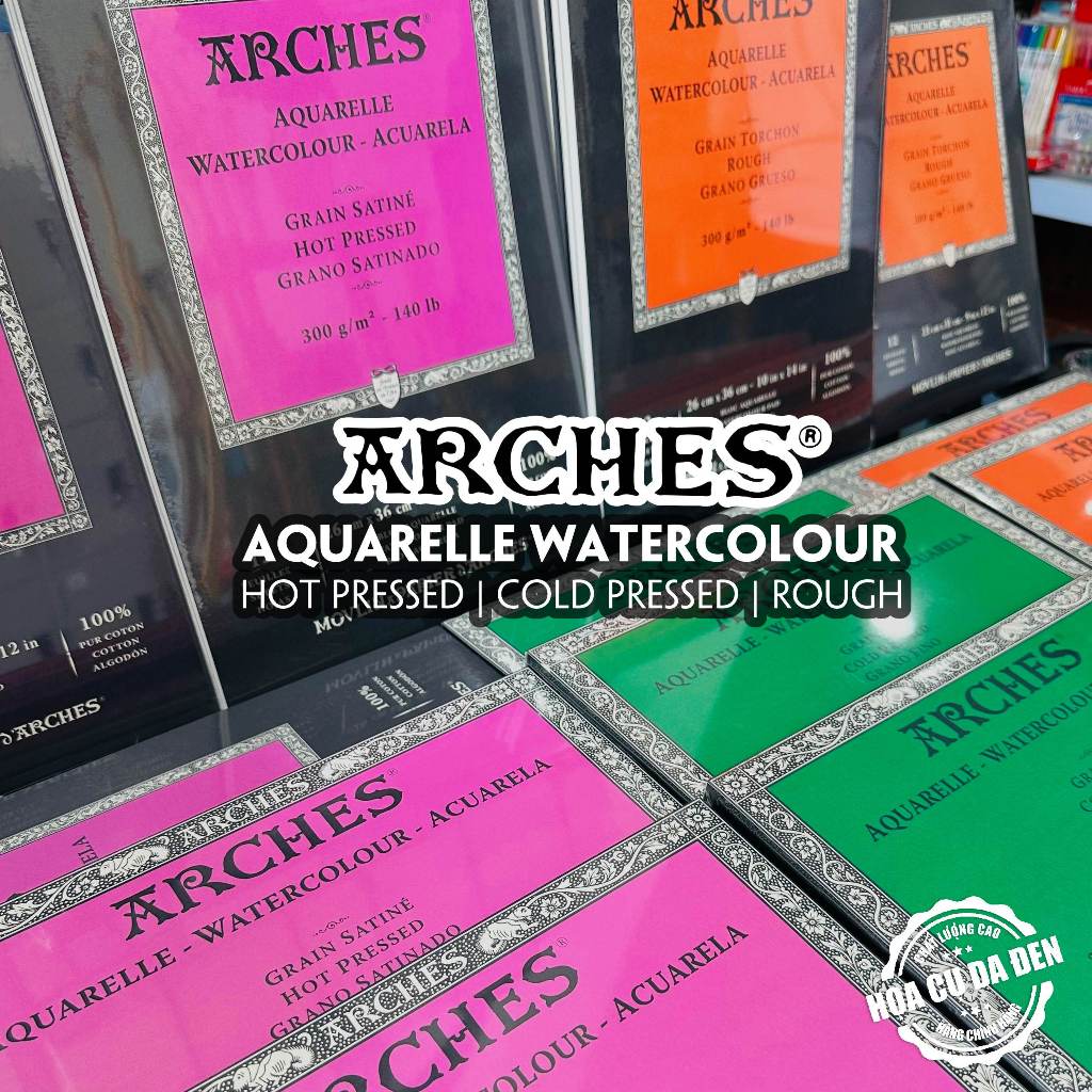 [DA ĐEN] Sổ Vẽ Màu Nước ARCHES Artist