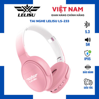 Tai Nghe Chụp Chống Ồn Lelisu LS-233 Chuyên Sử dụng nghe nhạc xem phim, Trang bị Bluetooth 5.3, Pin Trâu Bass Mạnh