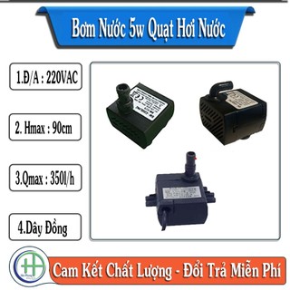 Bơm nước cho quạt daikio media 5w dây đồng 100%