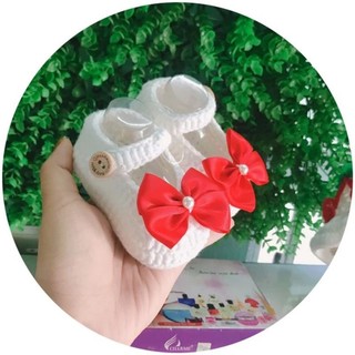 Giày len xinh xắn cho bé gái