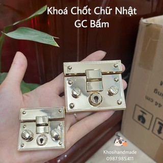 Khóa Chốt Chữ Nhật 2 size gắn túi xách / khoá chốt chữ nhật
