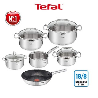 Nồi inox Tefal Duetto Plus Quánh 16cm - 1.4L, Nồi 20cm - 2.8L, Nồi 24cm - 4.9L, Nồi 28cm - 10.4L