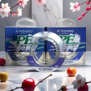Dây câu cá, câu đài, dây dù buộc thẻo - pe max nfishing 30m
