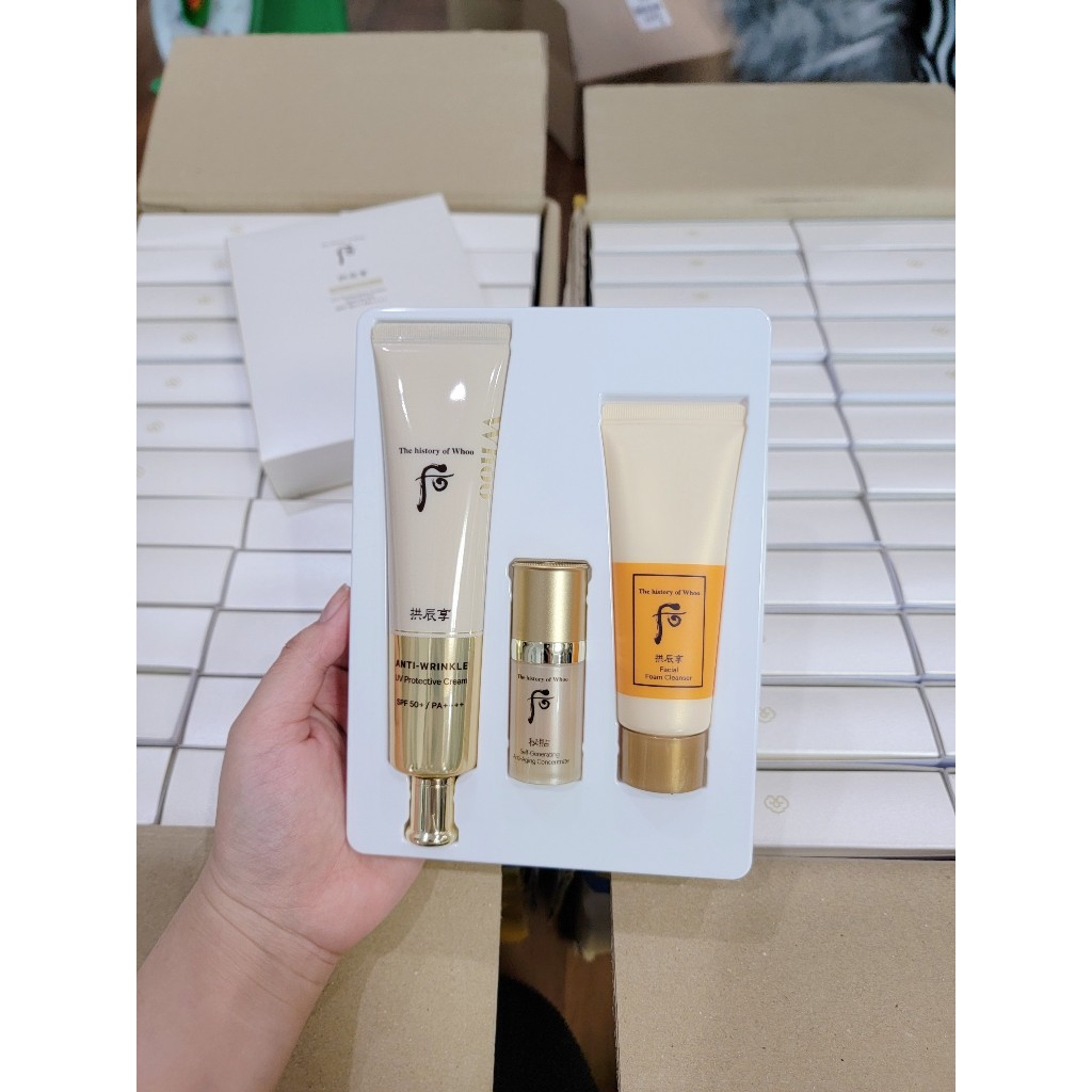 Set chống nắng chống nhăn upsize 75ml