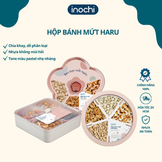 Hộp bánh mứt hoa Haru inochi, hộp mứt tết nhiều màu