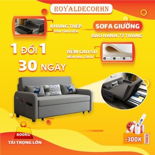 Ghế giường sofa thông minh gấp gọn royaldecorhn giường sofa gấp gọn, giường gấp gọn đệm caosu