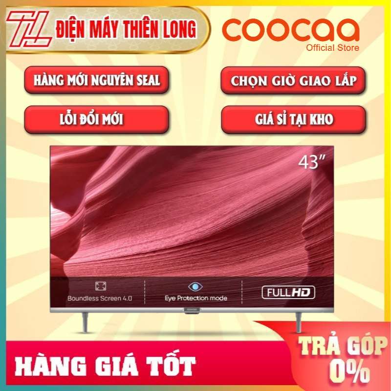 43S3U - Smart Tivi Coocaa 43S3U (Full HD, 43inch, Xuất xứ Indonesia) - Giao miễn phí TP.HCM