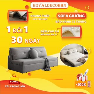 [Giảm Tốt] Sofa Giường Thông Minh Gấp Gọn ROALDECORHN Giường Gấp Đa Năng, Ghế Sofa Giường Có Ổ Sạc
