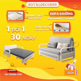 Ghế Sofa Giường Đa Năng ROYALDECORHN Giường Gấp Gọn Thông Minh , Sofa Gường Có Hộc Chứa Đồ 180cmx200cm