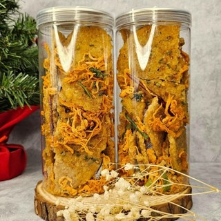 Cơm cháy mắm hành mix khô gà lá chanh hộp 300gram