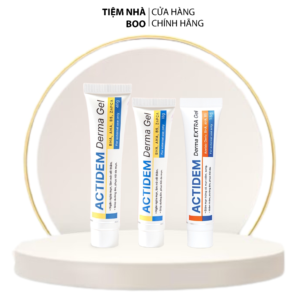 [MÓP VỎ HỘP] 40g ACTIDEM DERMA GEL Giảm Mụn, Mờ Thâm Phục Hồi Da Mụn