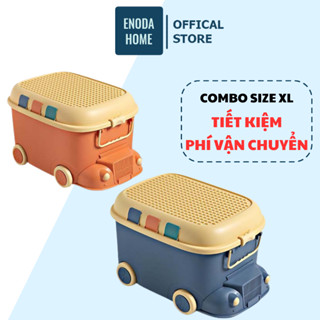 Thùng Đựng Đồ Chơi ENODA HOME Có Bánh Xe, Combo Size XL Thùng Nhựa Đựng Đồ Hình Ô Tô Siêu Lớn, Siêu Tiết Kiệm Q013