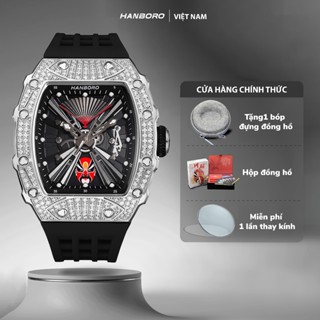 Đồng Hồ Cơ Nam Đeo Tay HANBORO Watch Opera Mask Series 927 | Tặng kèm bóp đựng đồng hồ