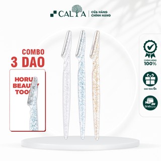 Set 3 dao cạo lông mày horus nhỏ gọn, dễ sử dụng - horus eyebrow razor pack of 3