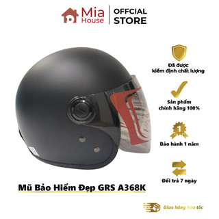 Mũ bảo hiểm GRS A368K nhiều màu - mũ 3/4 đơn giản, đi trong phổ hoặc đi xa đều hợp, hàng chính hãng GRS - bảo hành 1 năm