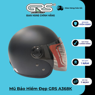 Mũ bảo hiểm chính hãng grs a368k – kèm kính
